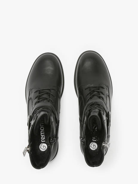 Boots In Leather Remonte Black accessoires - D1U70-00 other view 4