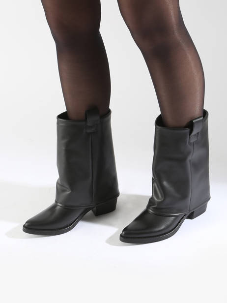 Santiago Boots In Leather We do Black accessoires CO99905 other view 1