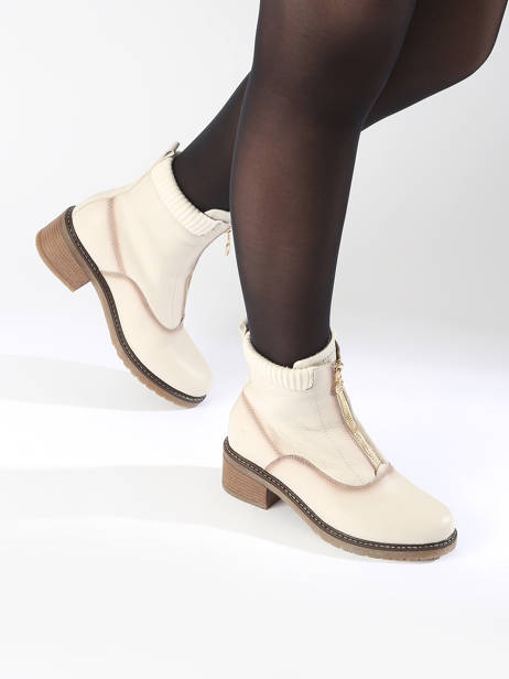 Boots In Leather Remonte Beige accessoires 80 other view 1