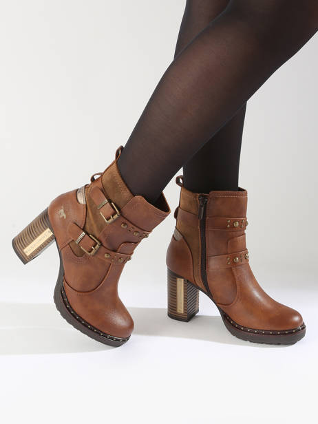 Heeled Boots Mustang Brown accessoires 1336512 other view 1