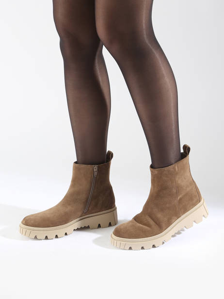 Bottines In Leather Gabor Brown accessoires 14 other view 1