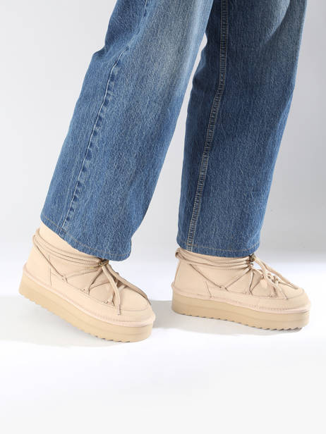 Boots Platform Mountain Colors of california Beige accessoires CYWPLA12 other view 1