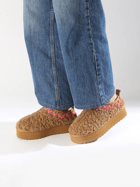Slippers Eggy Colors of california Brown accessoires CYWPLA06 other view 1