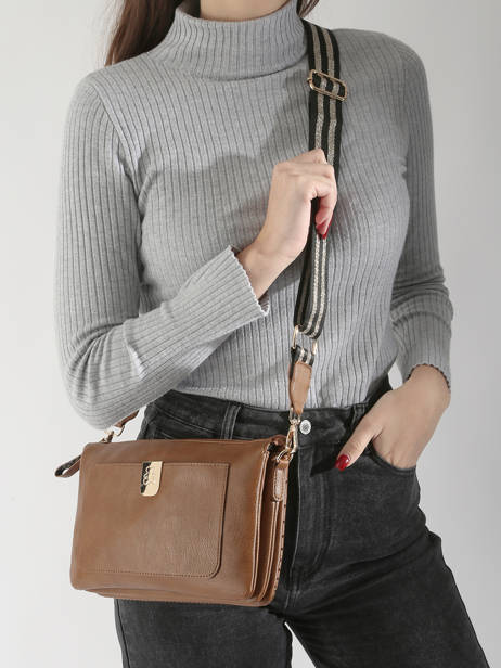 Shoulder Bag Ajoure Lulu castagnette Brown ajoure WINTER other view 1