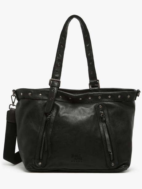 Shoulder Bag Barcelone Leather Basilic pepper Black barcelone BBAC01