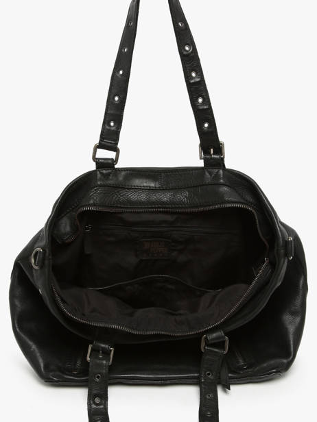 Shoulder Bag Barcelone Leather Basilic pepper Black barcelone BBAC01 other view 3