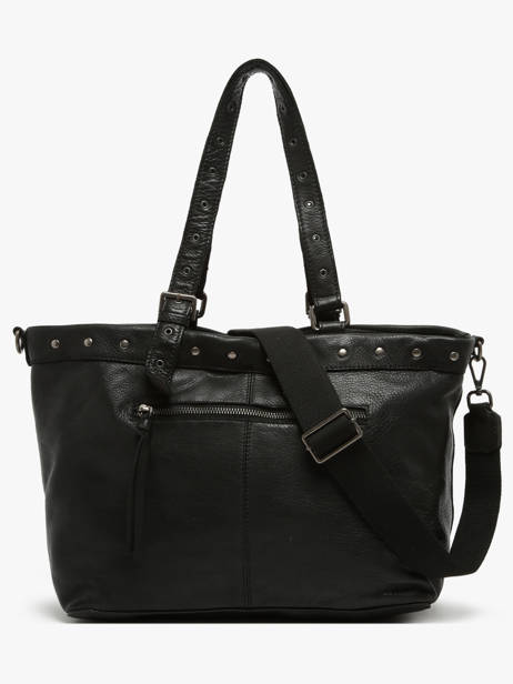 Shoulder Bag Barcelone Leather Basilic pepper Black barcelone BBAC01 other view 4