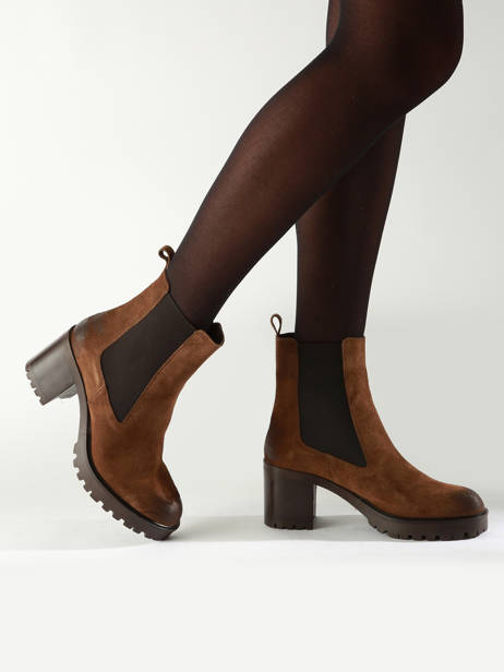 Heeled Boots In Leather We do Brown accessoires CO99899 other view 1