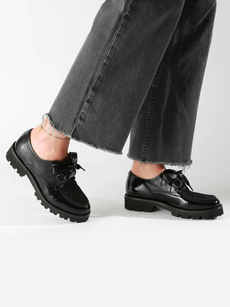 Moccasins In Leather Myma Black accessoires - 08034-00 other view 1