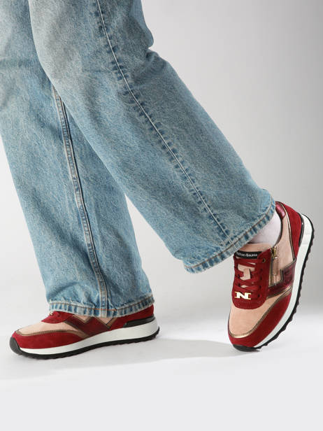 Sneakers In Leather Nathan baume Red accessoires 242S0103 other view 1