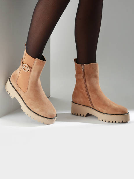 Boots In Leather Nathan baume Brown accessoires 242N1602 other view 1