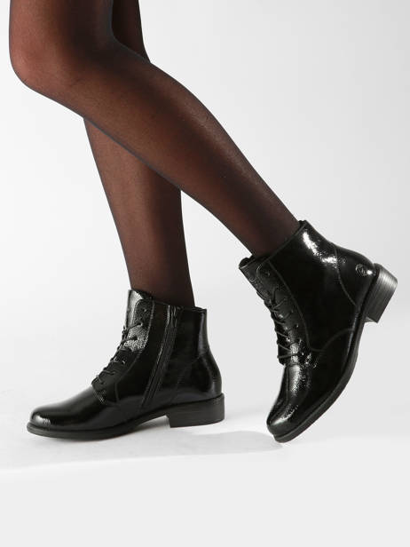 Boots In Leather Remonte Black accessoires - D0F73-00 other view 1