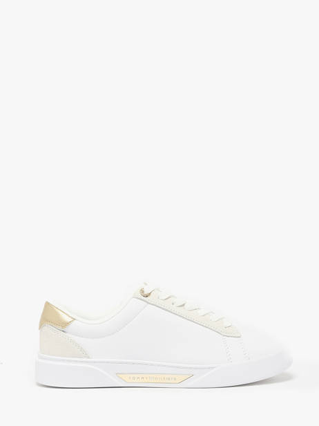 Sneakers In Leather Tommy hilfiger White accessoires 8382YBS