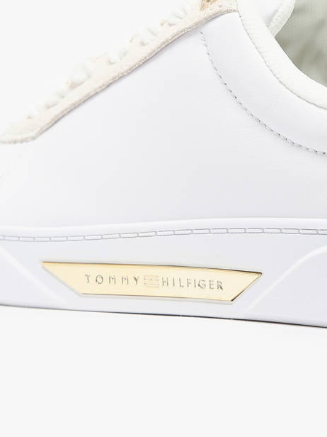 Sneakers In Leather Tommy hilfiger White accessoires 8382YBS other view 3