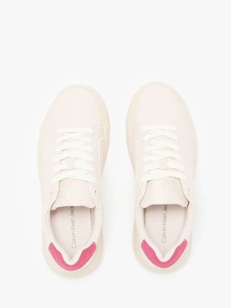 Sneakers In Leather Calvin klein jeans Pink accessoires 16700JV other view 4