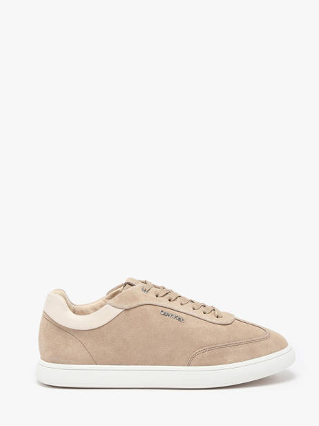 Sneakers In Leather Calvin klein jeans Beige accessoires 24360HP