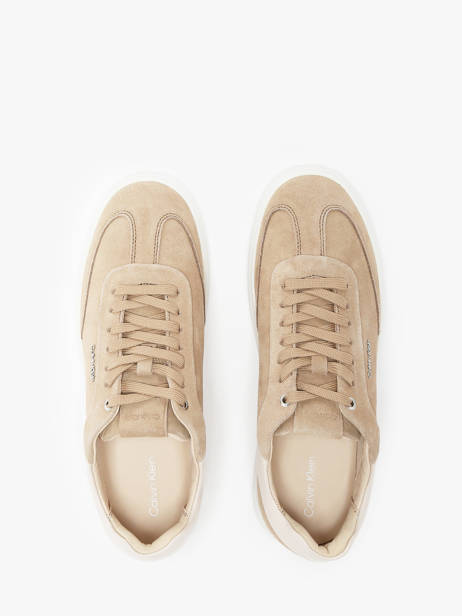 Sneakers In Leather Calvin klein jeans Beige accessoires 24360HP other view 4