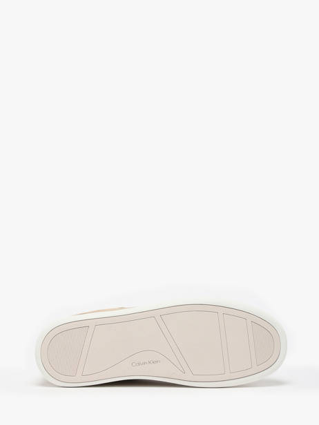 Sneakers In Leather Calvin klein jeans Beige accessoires 24360HP other view 5