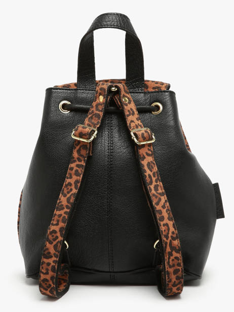 Backpack Paul marius Black leopard BAROULEO other view 4