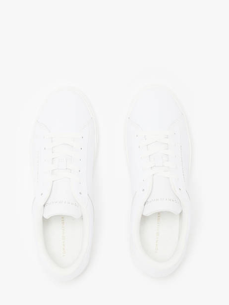 Sneakers In Leather Tommy hilfiger White accessoires 8320YBS other view 4