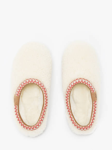 Chaussons Tasman Maxi Curly En Cuir Ugg Beige accessoires 1158356 vue secondaire 4
