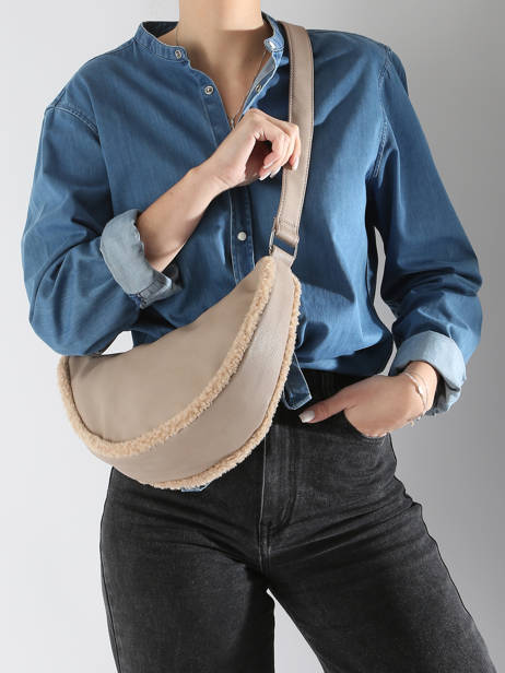 Shoulder Bag Polaire Miniprix Brown polaire 2 other view 1