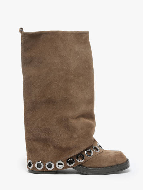 Boots In Leather N°6 Beige accessoires GE5