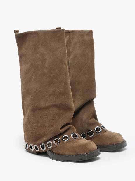 Boots In Leather N°6 Beige accessoires GE5 other view 2