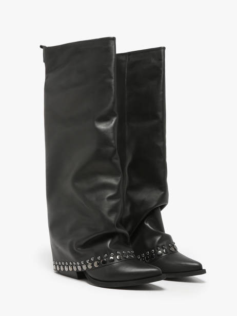 Boots In Leather N°6 Black accessoires AN31 other view 2
