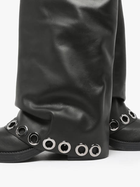 Boots In Leather N°6 Black accessoires GE1 other view 4