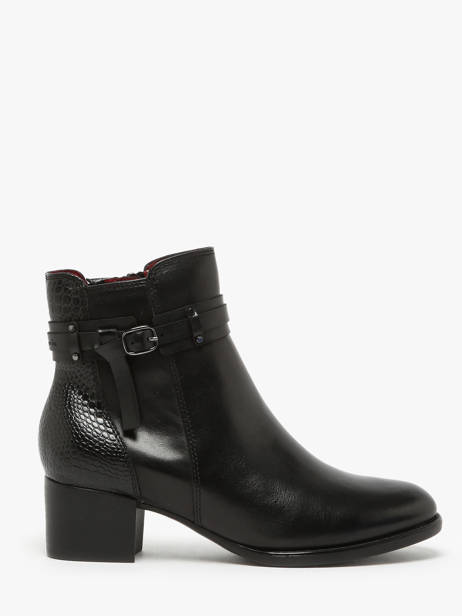 Boots In Leather Tamaris Black accessoires 43