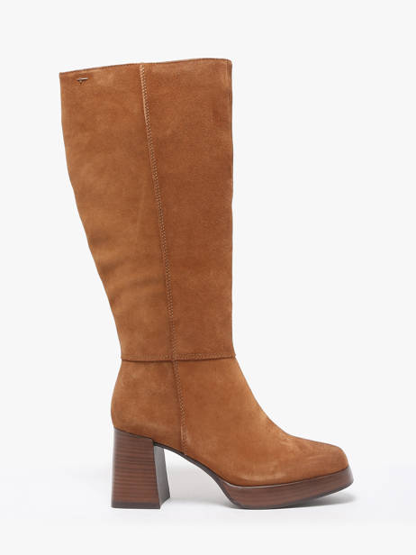 Boots In Leather Tamaris Brown accessoires 43