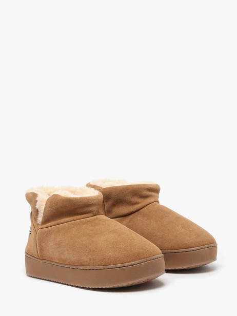 Slippers Isotoner Brown accessoires 97425 other view 2