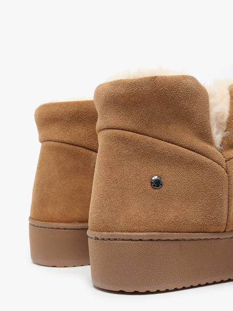 Slippers Isotoner Brown accessoires 97425 other view 3