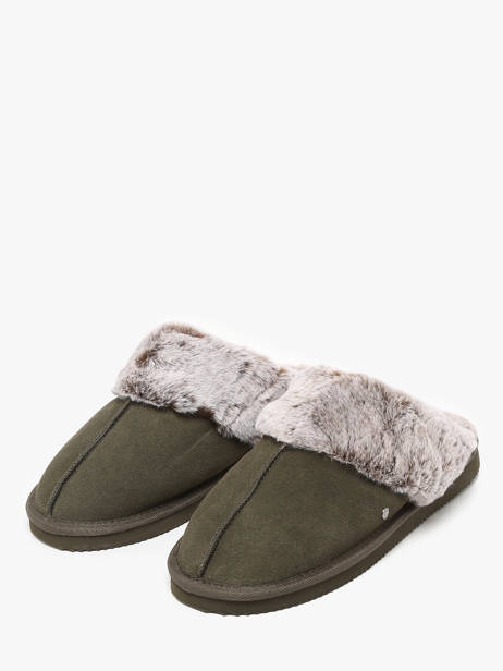 Slippers Isotoner Green accessoires 97282 other view 2
