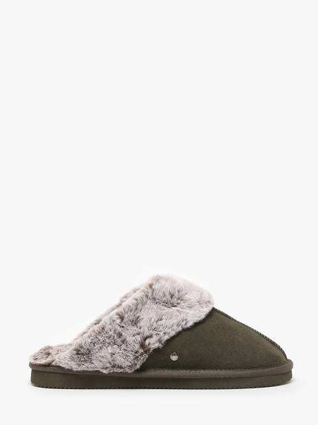 Slippers Isotoner Green accessoires 97282 other view 3