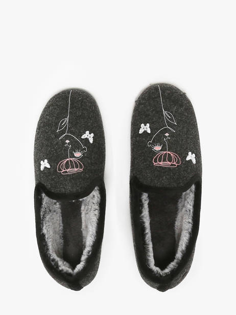 Slippers Isotoner Gray accessoires 97426