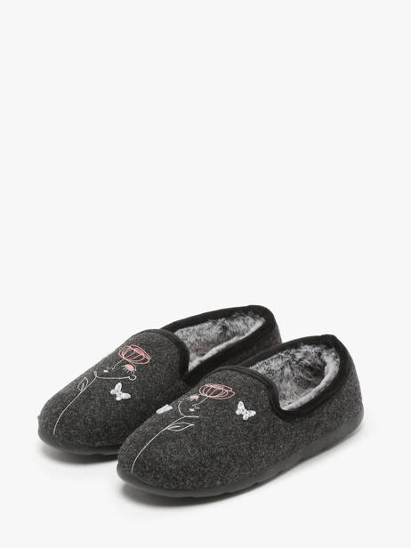 Slippers Isotoner Gray accessoires 97426 other view 2