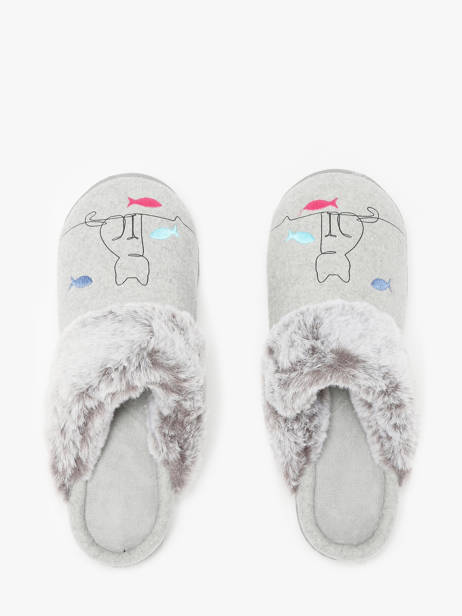 Slippers Isotoner Gray accessoires 97416
