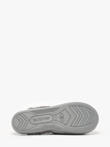 Slippers Isotoner Gray accessoires 97416 other view 4