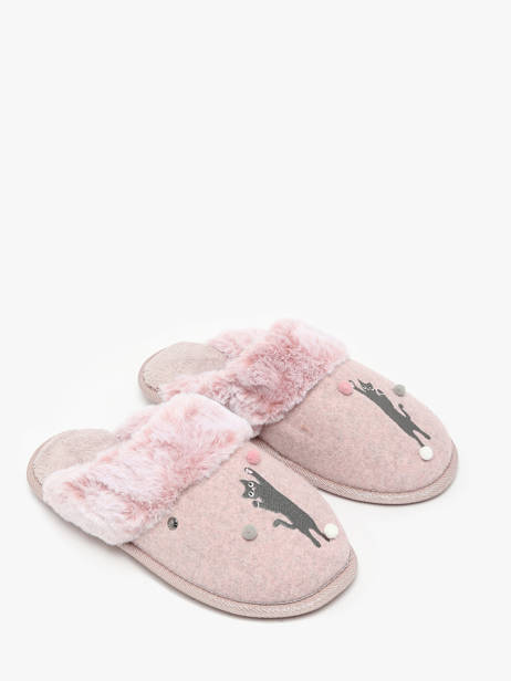 Slippers Isotoner Pink accessoires 97357 other view 2