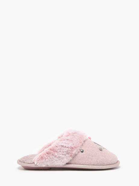 Slippers Isotoner Pink accessoires 97357 other view 3