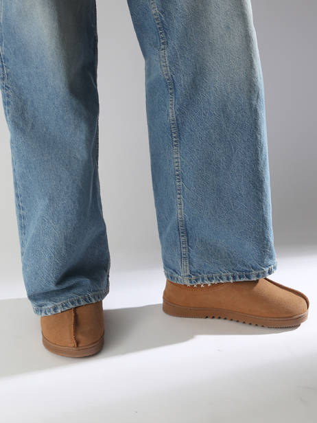 Slippers Isotoner Brown accessoires 97424 other view 1