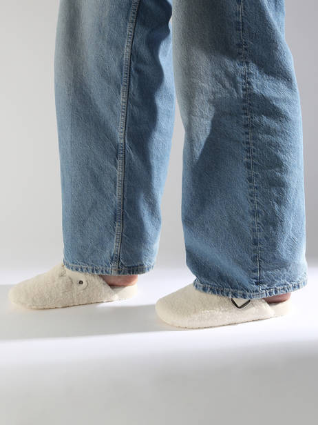 Slippers Isotoner White accessoires 97388 other view 1