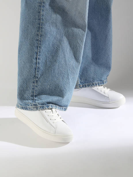 Sneakers In Leather Tommy hilfiger White accessoires 8320YBS other view 1