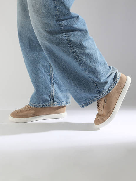 Sneakers In Leather Calvin klein jeans Beige accessoires 24360HP other view 1