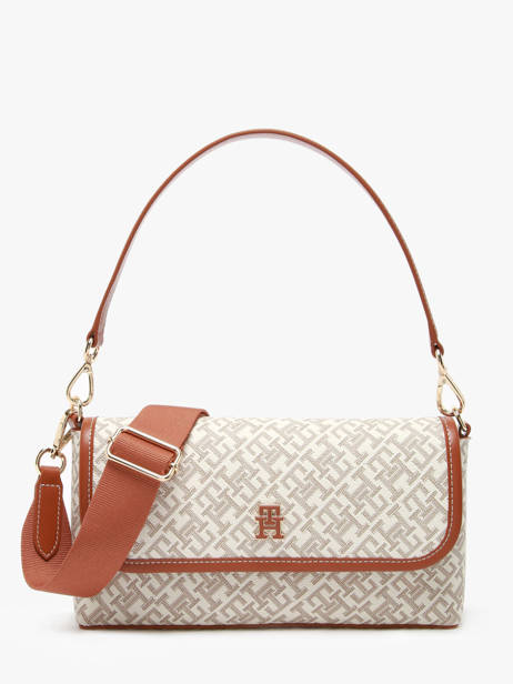 Shoulder Bag Th Monoplay Leather Tommy hilfiger Brown th monoplay AW17341