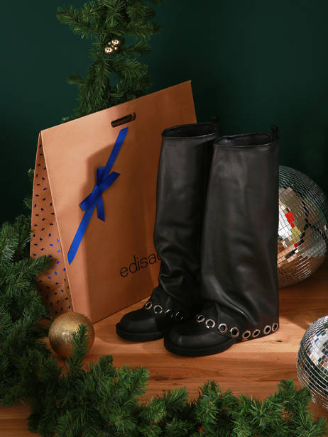 Boots In Leather N°6 Black accessoires GE1 other view 6