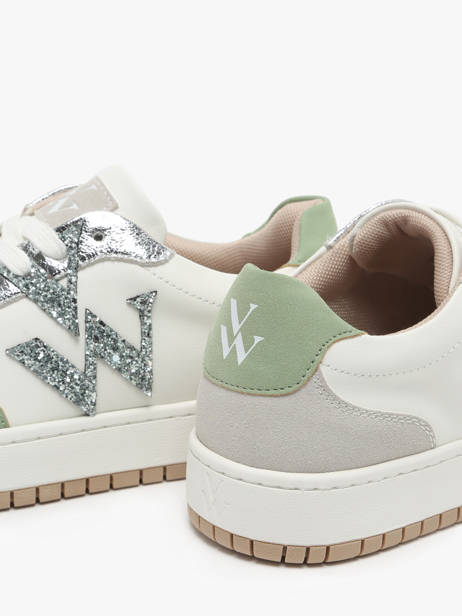 Sneakers Calie Vanessa wu Vert accessoires BK2662VA vue secondaire 3