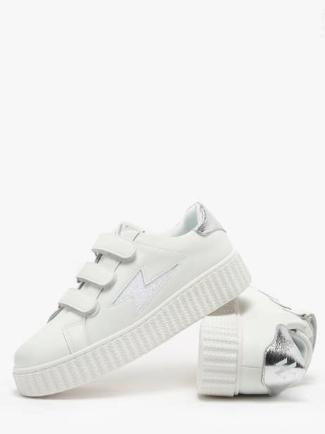 Sneakers Virginie Vanessa wu Blanc accessoires BK2753BL vue secondaire 3